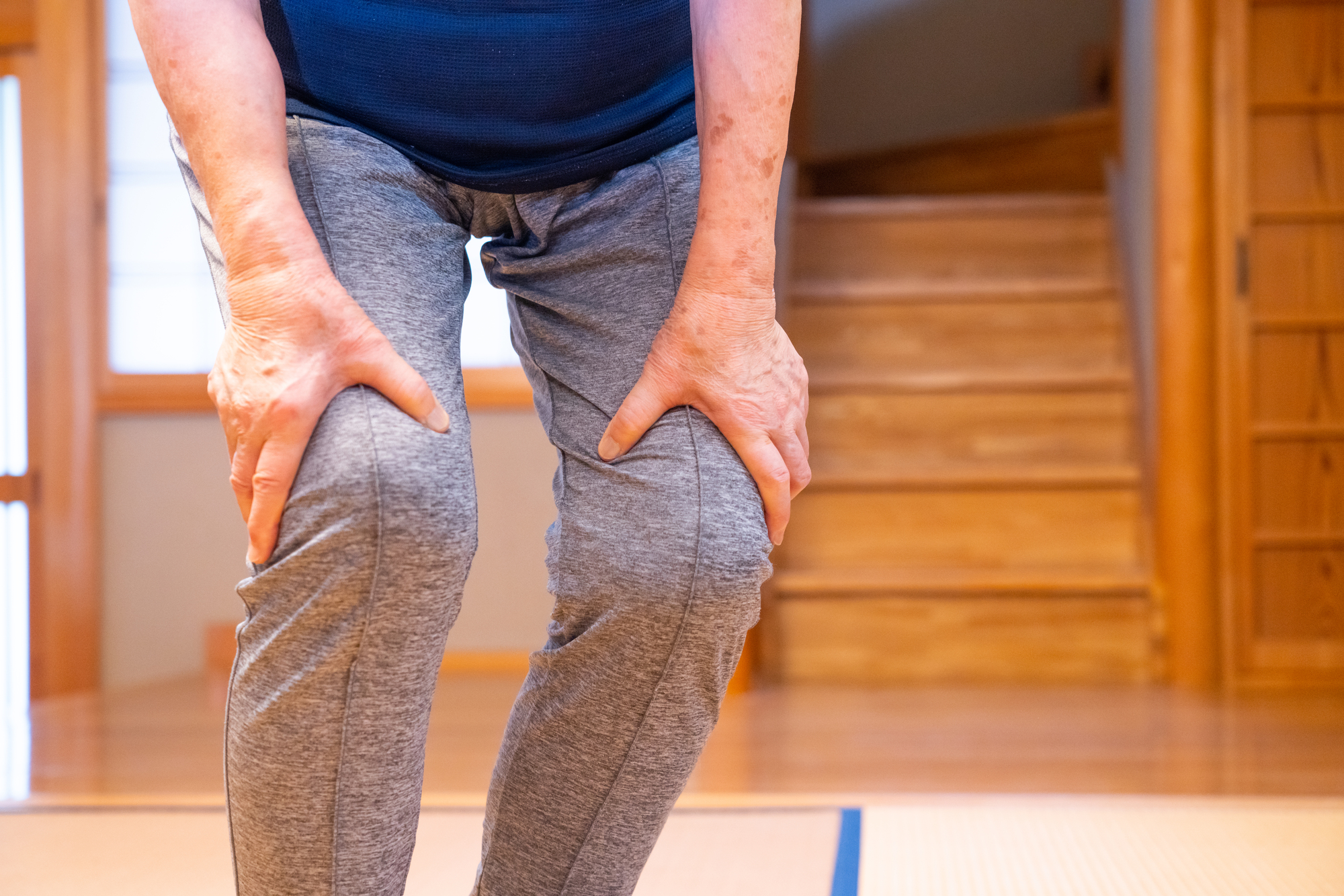 筋肉痛で痛い脚